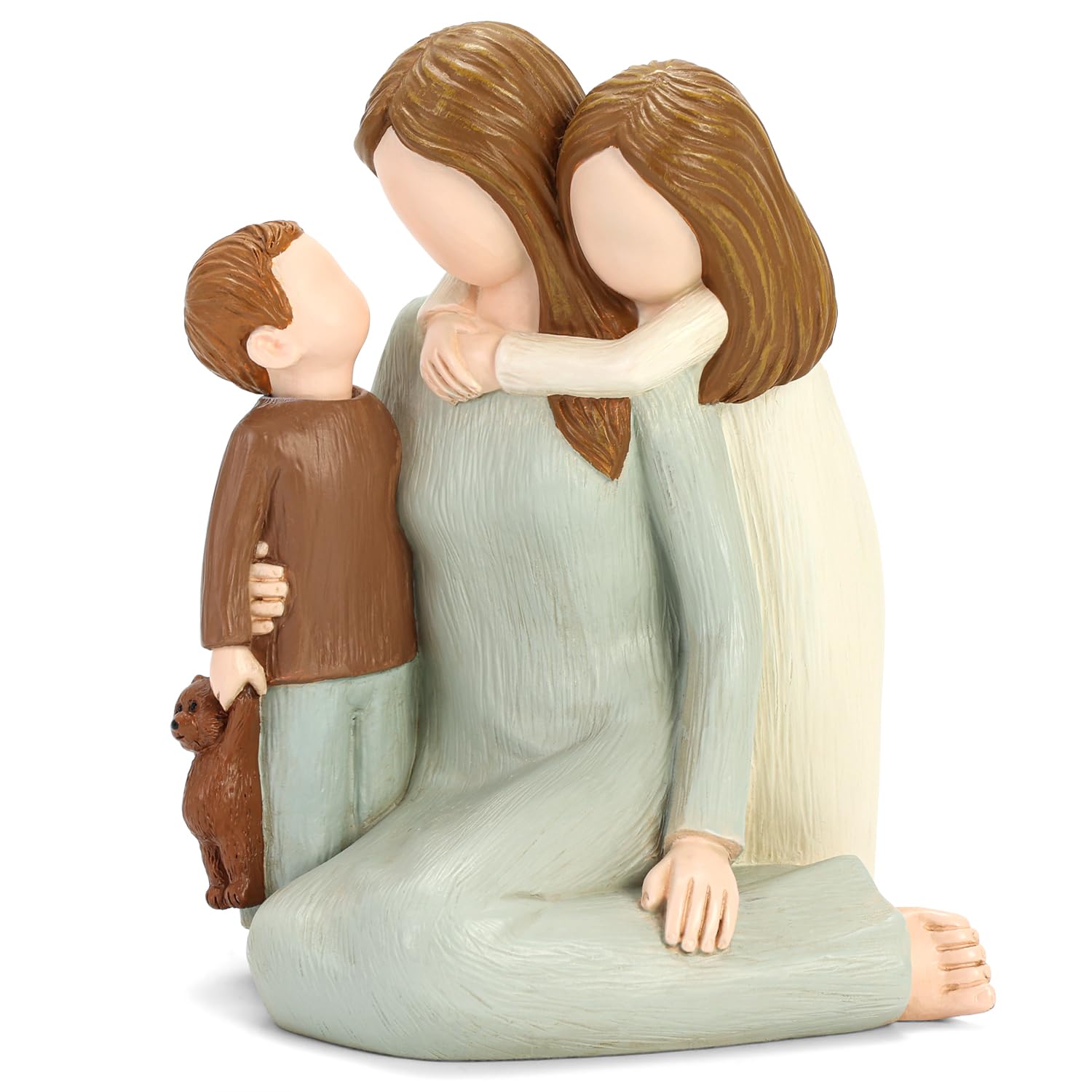 Son and daughter 2点set Amazon.com: Carracci Mom and Kids Figurines, Sculpted Hand-Painted